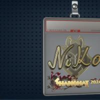 【平台担保 steam平台-CS2装备皮肤交易】印花板 | NiKo（金色）| 2024年上海锦标赛【自动发货 0秒入库】