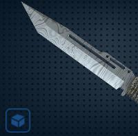 【平台担保 steam平台-CS2装备皮肤交易】系绳匕首（★） | 大马士革钢 (崭新出厂)【自动发货 0秒入库】