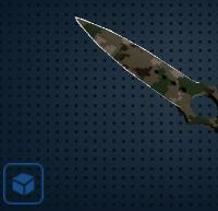 【平台担保 steam平台-CS2装备皮肤交易】骷髅匕首（★） | 森林 DDPAT (略有磨损)【自动发货 0秒入库】