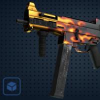 【平台担保 steam平台-CS2装备皮肤交易】UMP-45（纪念品） | 炽烈之炎 (略有磨损)【自动发货 0秒入库】