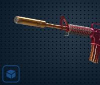 【平台担保 steam平台-CS2装备皮肤交易】M4A1消音版 | 隐伏帝王龙 (崭新出厂)【自动发货 0秒入库】