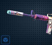 【平台担保 steam平台-CS2装备皮肤交易】M4A1消音版（StatTrak™） | 蒸汽波 (久经沙场)【自动发货 0秒入库】