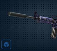 【平台担保 steam平台-CS2装备皮肤交易】M4A1消音版 | 黑莲花 (略有磨损)【自动发货 0秒入库】