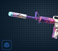 【平台担保 steam平台-CS2装备皮肤交易】M4A1消音版 | 蒸汽波 (略有磨损)【自动发货 0秒入库】